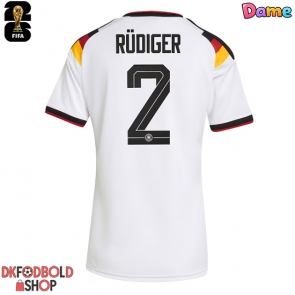 Tyskland Antonio Rudiger #2 Hjemmebanetrøje Dame VM 2026 Kort ærmer